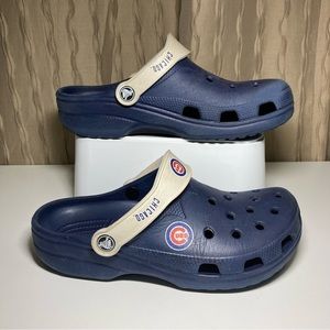 Crocs Chicago Cubs Women's 8-9 Men's 6-7 Medium Classic Clogs MLB Blue White Red